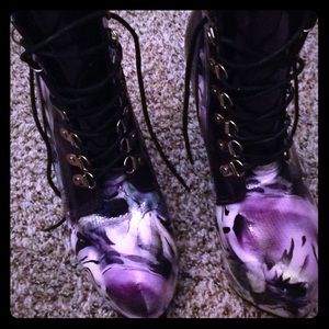 Multi colored designed stilettos - size 8 (US)